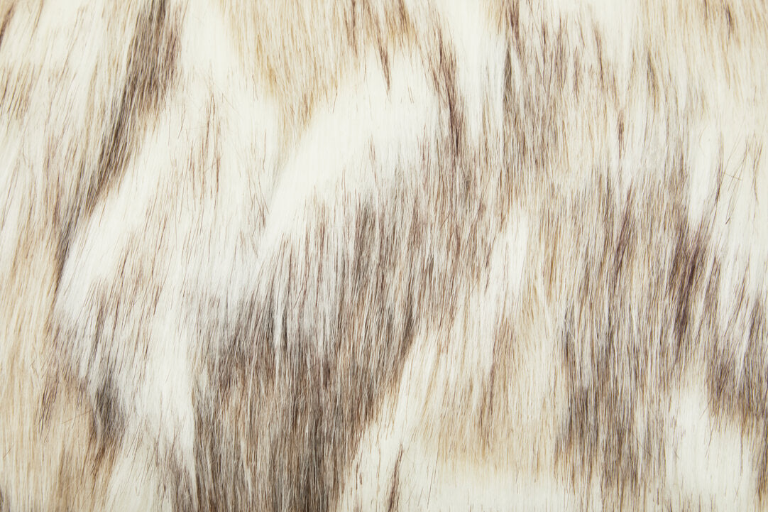 Nuvia Velura Natural Rectangular Fur Cushion