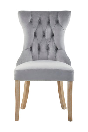 Westbury House Grey Buttoned Dining Chair