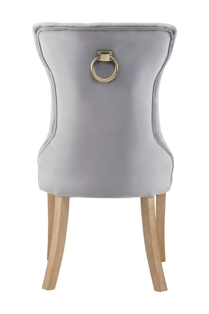 Westbury House Grey Buttoned Dining Chair