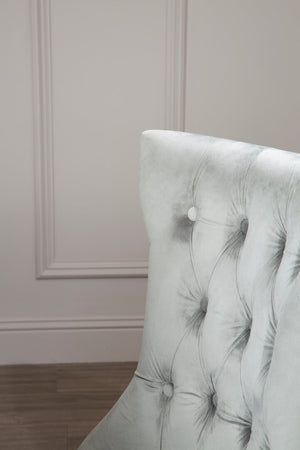 Westbury House Grey Buttoned Dining Chair