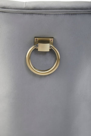 Westbury House Grey Buttoned Dining Chair