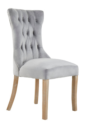 Westbury House Grey Buttoned Dining Chair