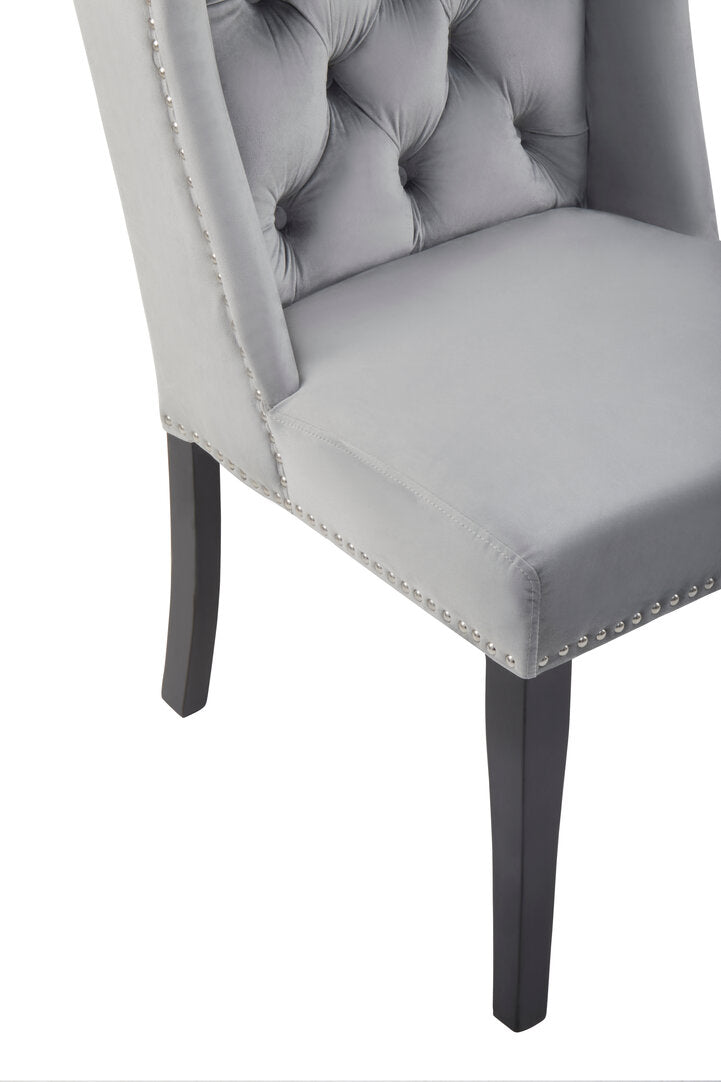 Westbury House Grey Velvet Dining Chair