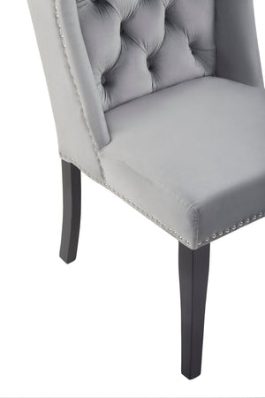 Westbury House Grey Velvet Dining Chair