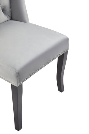 Westbury House Grey Velvet Dining Chair