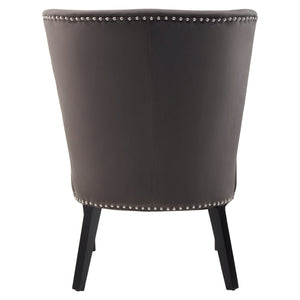 Westbury House Winged Mink Velvet Dining Chair