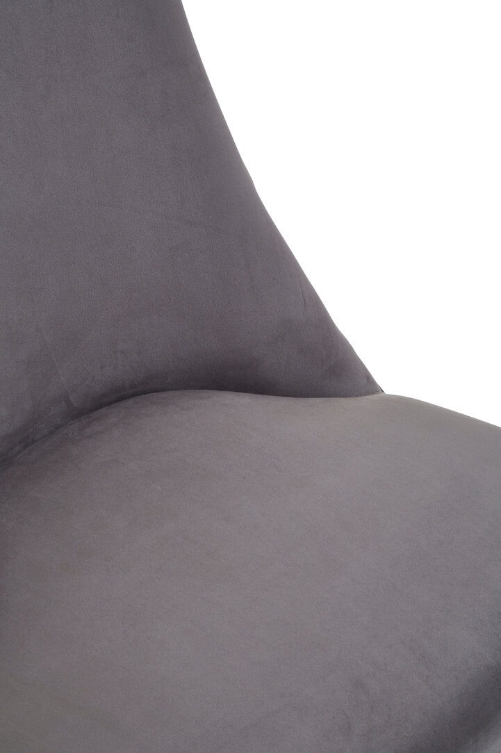 Westbury House Dark Grey Velvet Dining Chair
