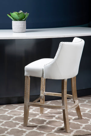 Westbury House White Stud Bar Chair