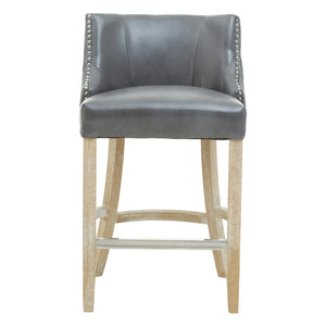 Westbury House Grey Stud Bar Chair