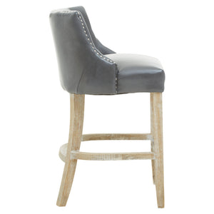 Westbury House Grey Stud Bar Chair