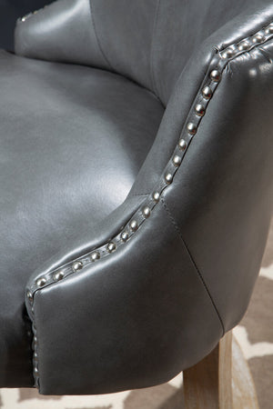 Westbury House Grey Stud Bar Chair