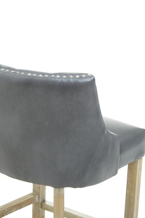 Westbury House Grey Stud Bar Chair