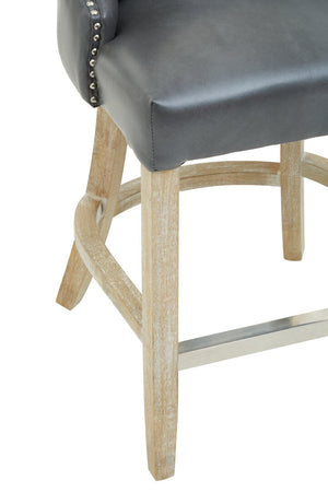 Westbury House Grey Stud Bar Chair