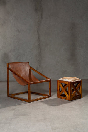 Jakarta Goat Leather Stool