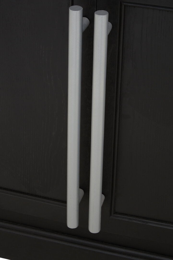 Arden Black Oak Tall Wooden Display Cabinet