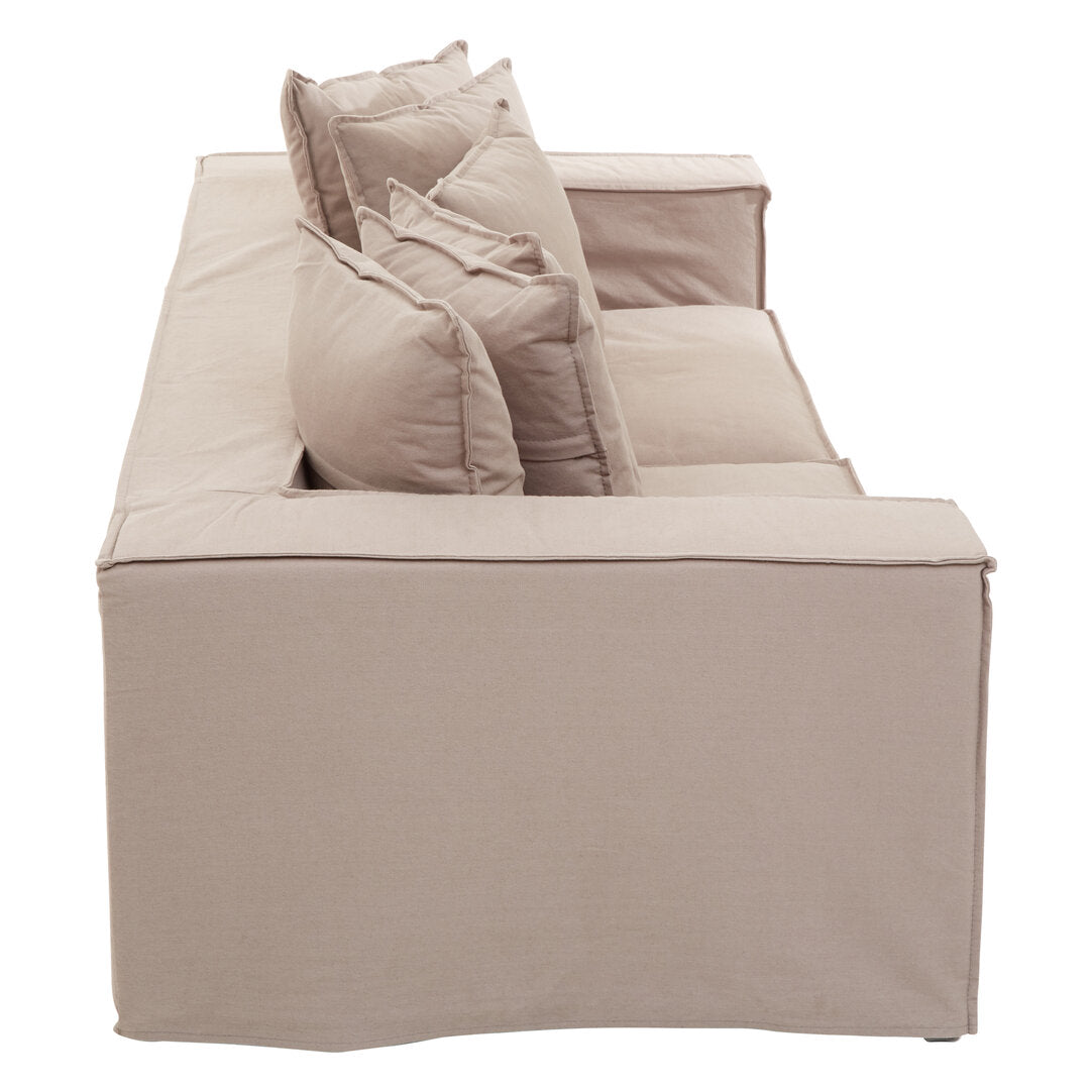 Versailles Three Seater Grey Sofa