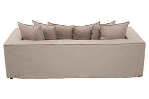 Versailles Three Seater Grey Sofa