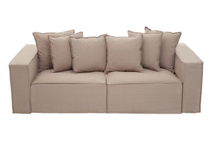 Versailles Three Seater Grey Sofa