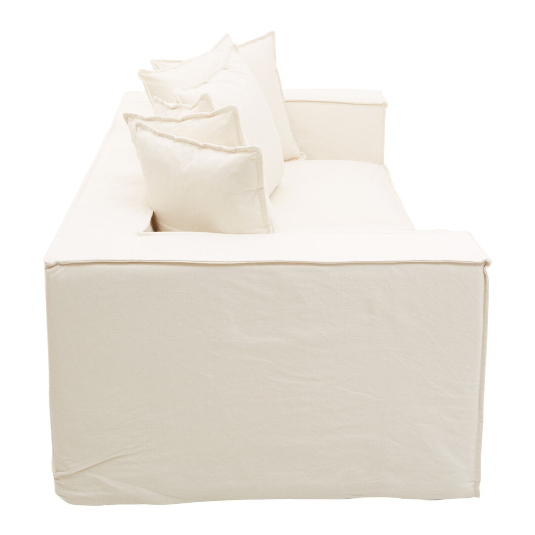 Versailles Three Seater Cream Sofa