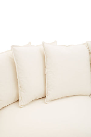 Versailles Three Seater Cream Sofa