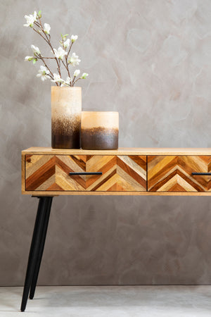 Tessera Two Drawer Mango Wood Console Table