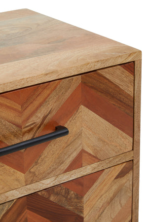 Tessera 5 Drawer Mango Wood Chest of Drawers