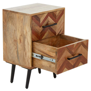Tessera Mango Wood Bedside Table