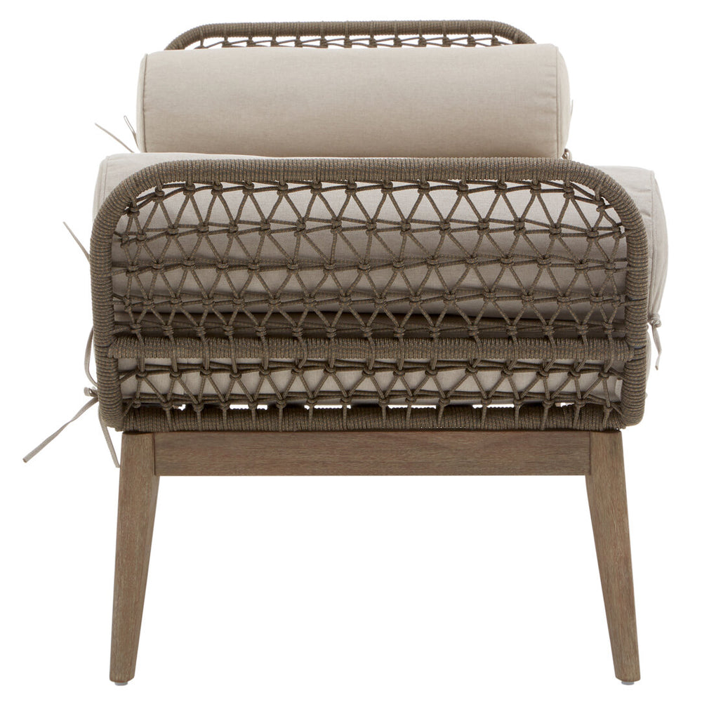 Kora Rope Kora Rope Hand Woven Lounge Bench With Cushions – Green & Gable