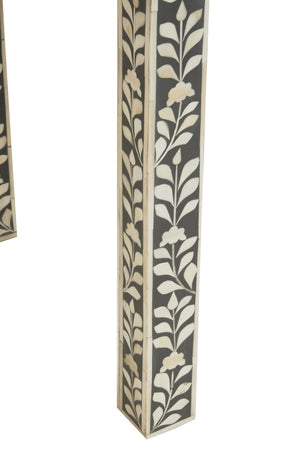 Axis Bone Inlay Desk with 3 Drawers