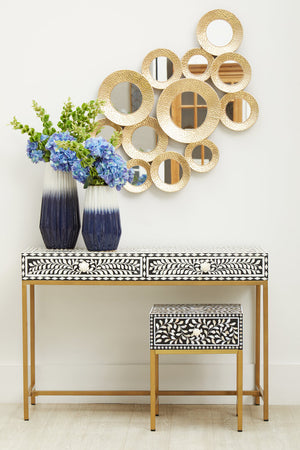 Axis Two Drawer Bone Inlay Console Table