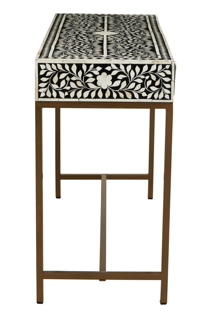 Axis Two Drawer Bone Inlay Console Table