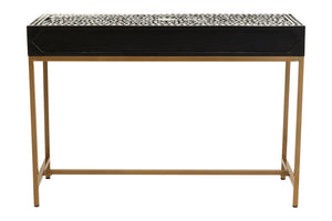 Axis Two Drawer Bone Inlay Console Table
