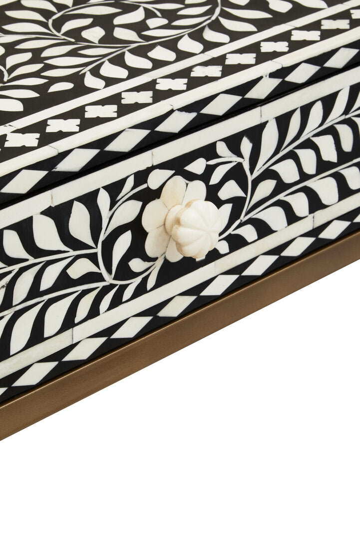 Axis Two Drawer Bone Inlay Console Table