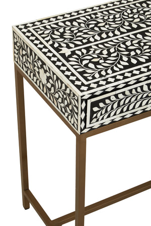 Axis Two Drawer Bone Inlay Console Table