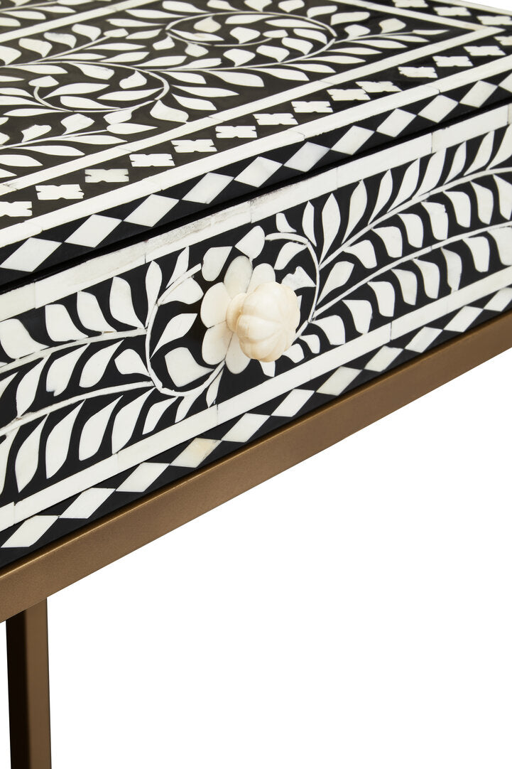 Axis Two Drawer Bone Inlay Console Table
