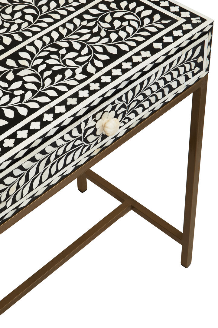 Axis Two Drawer Bone Inlay Console Table