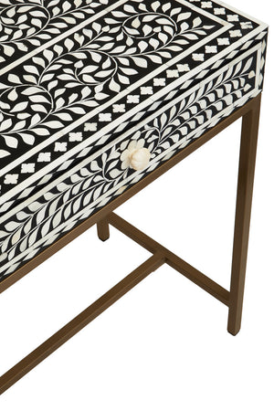 Axis Two Drawer Bone Inlay Console Table