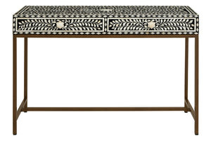 Axis Two Drawer Bone Inlay Console Table