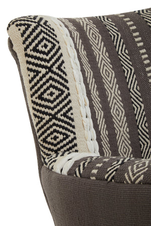 Taza Grey And White Armchair