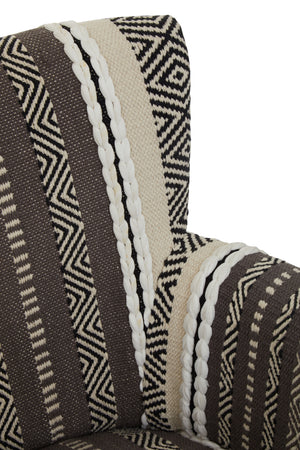 Taza Grey And White Armchair