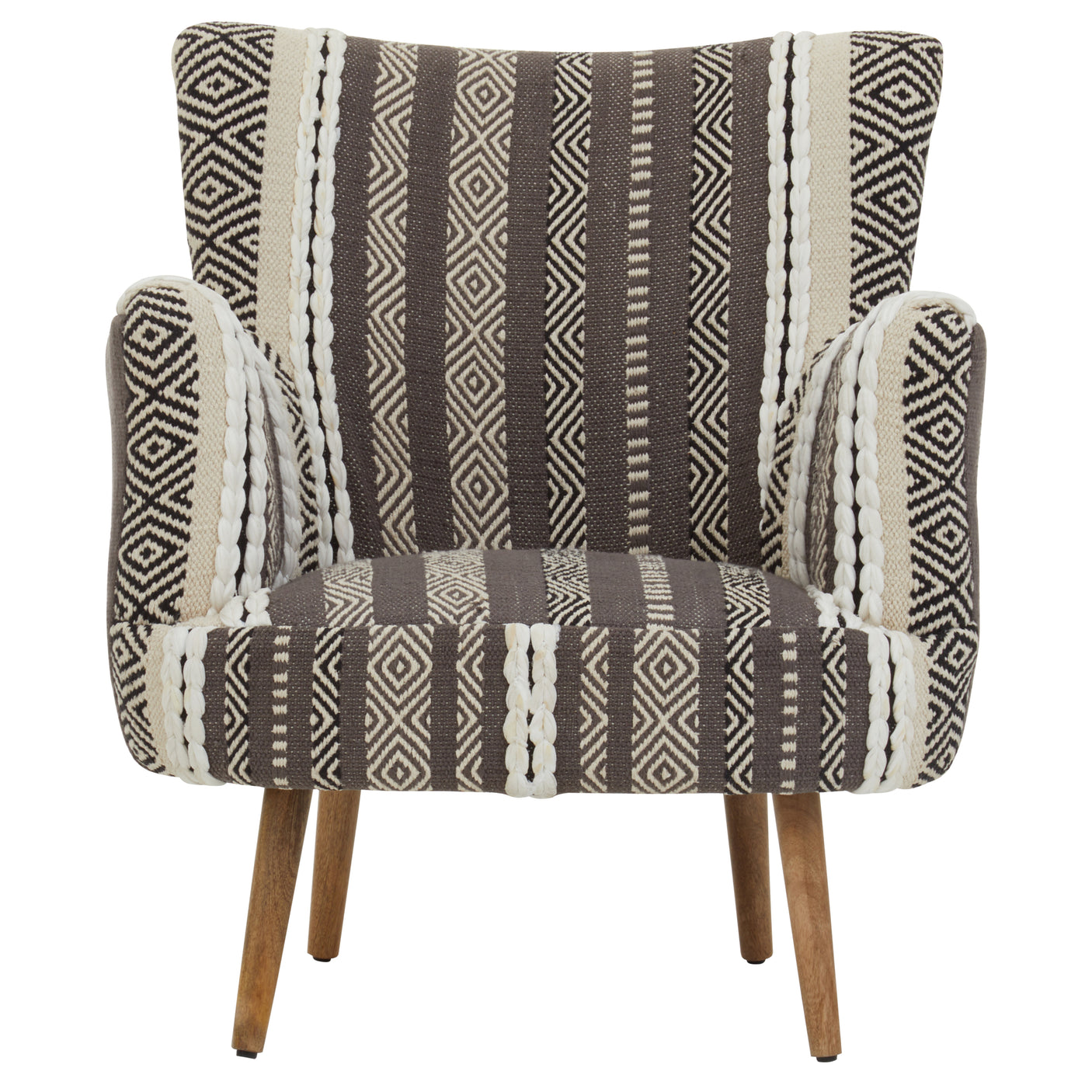 Taza Grey And White Armchair