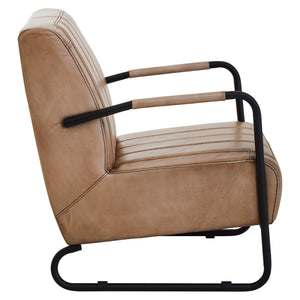 Forge Tan Leather Armchair