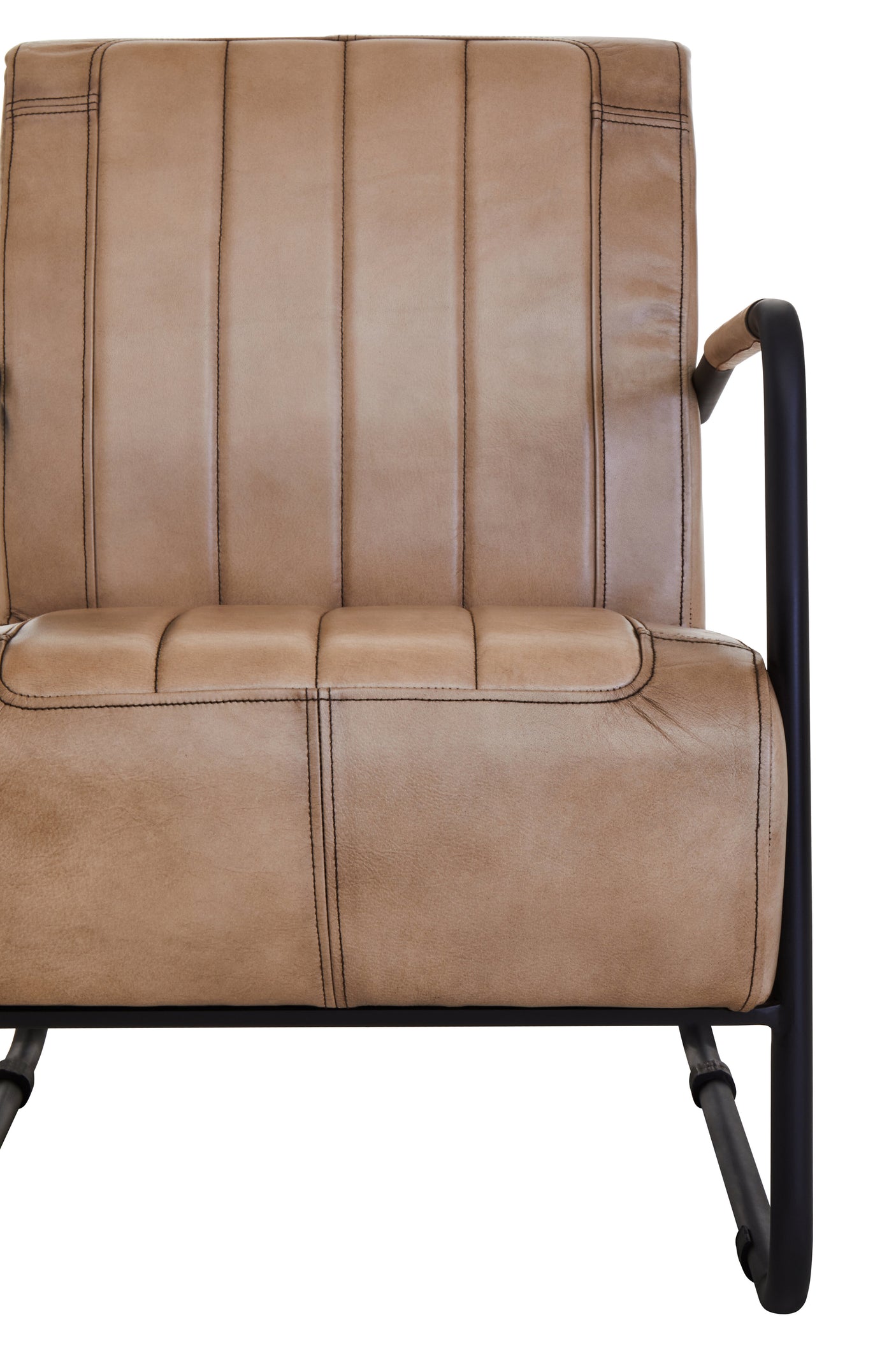 Forge Tan Leather Armchair