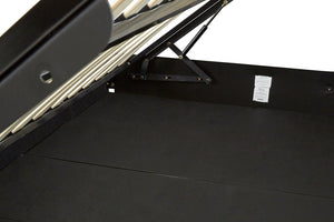 Rowan Grey Velvet Ottoman Storage Bed
