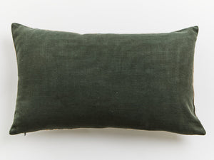 Nuvia Elora Natural And Green Rectangular Cushion