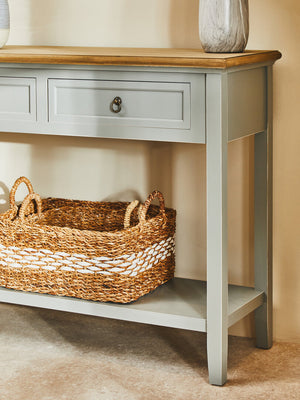Oxford Antique Grey Console Table