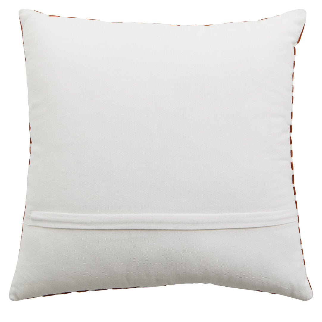 Nuvia Elora Rust And White Cushion