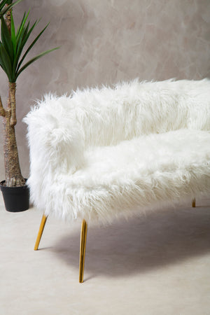 The Honeybourne Ultimate Luxe Fur Effect Sofa