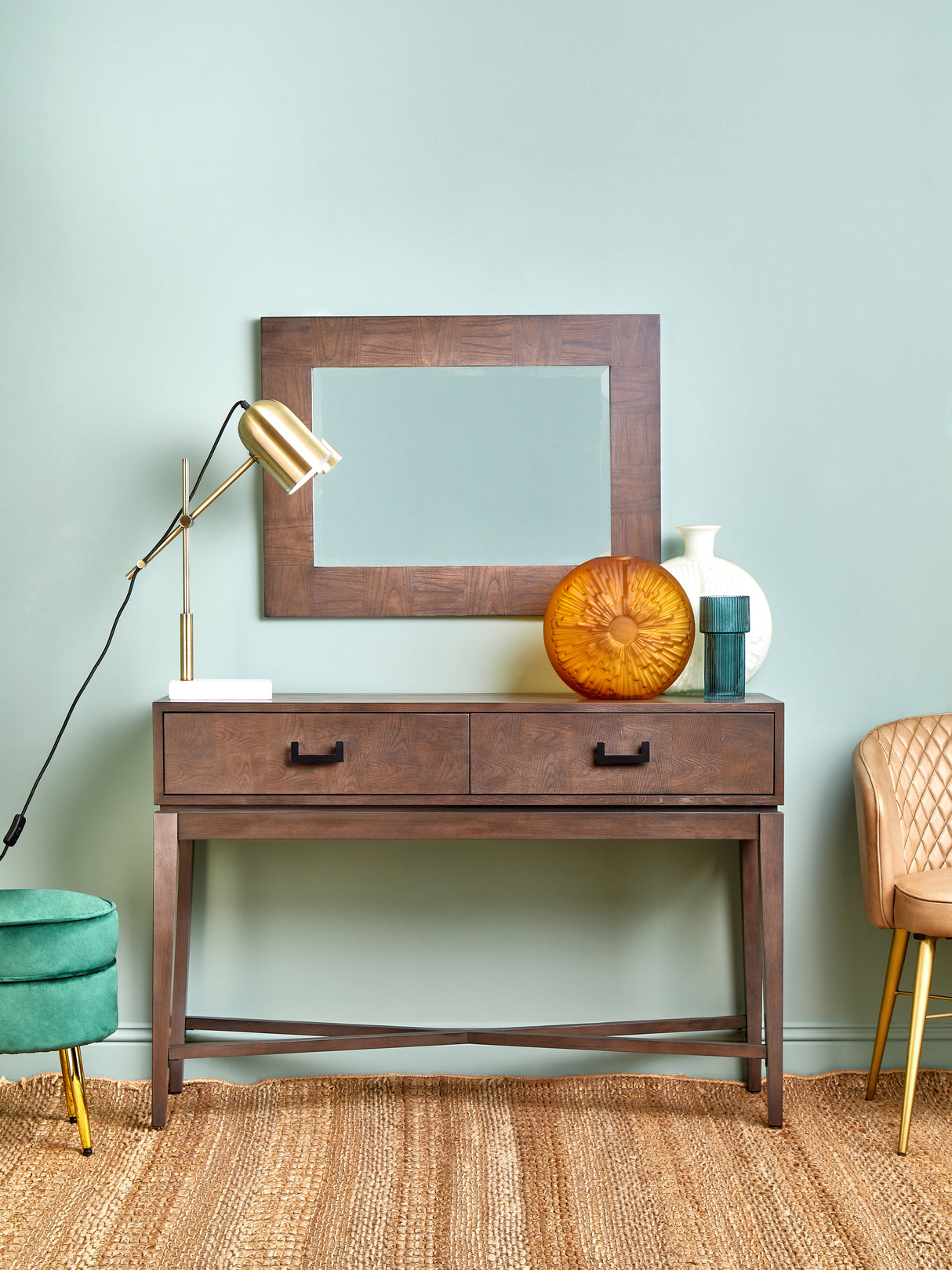 Verona Antique Grey Wall Mirror