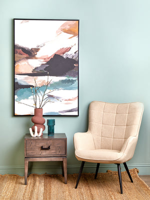 Verona Antique Grey Bedside Table